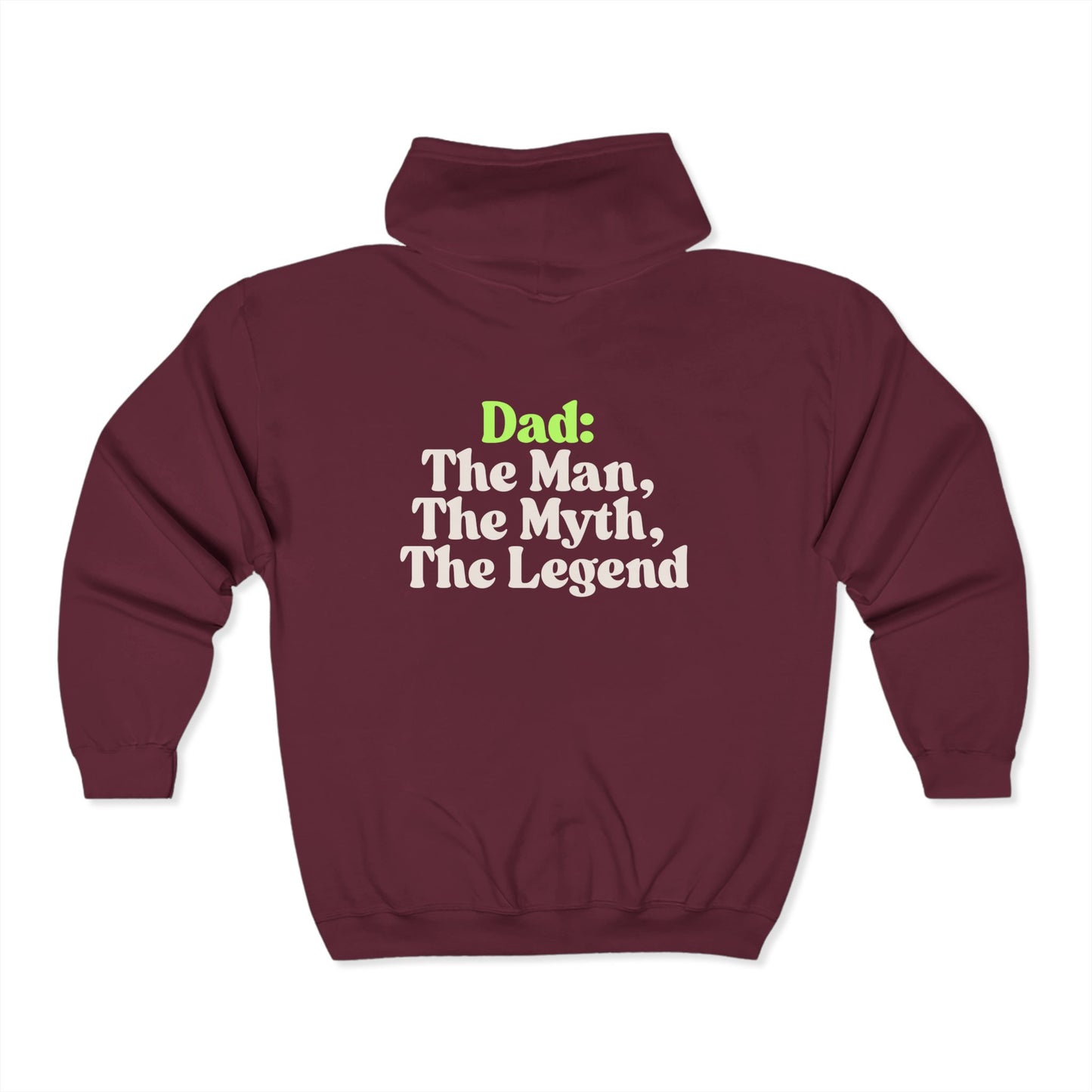 Dad Hoodie - Perfect Gift for Fathers, Birthday, Father's Day, Casual Wear - Back print only