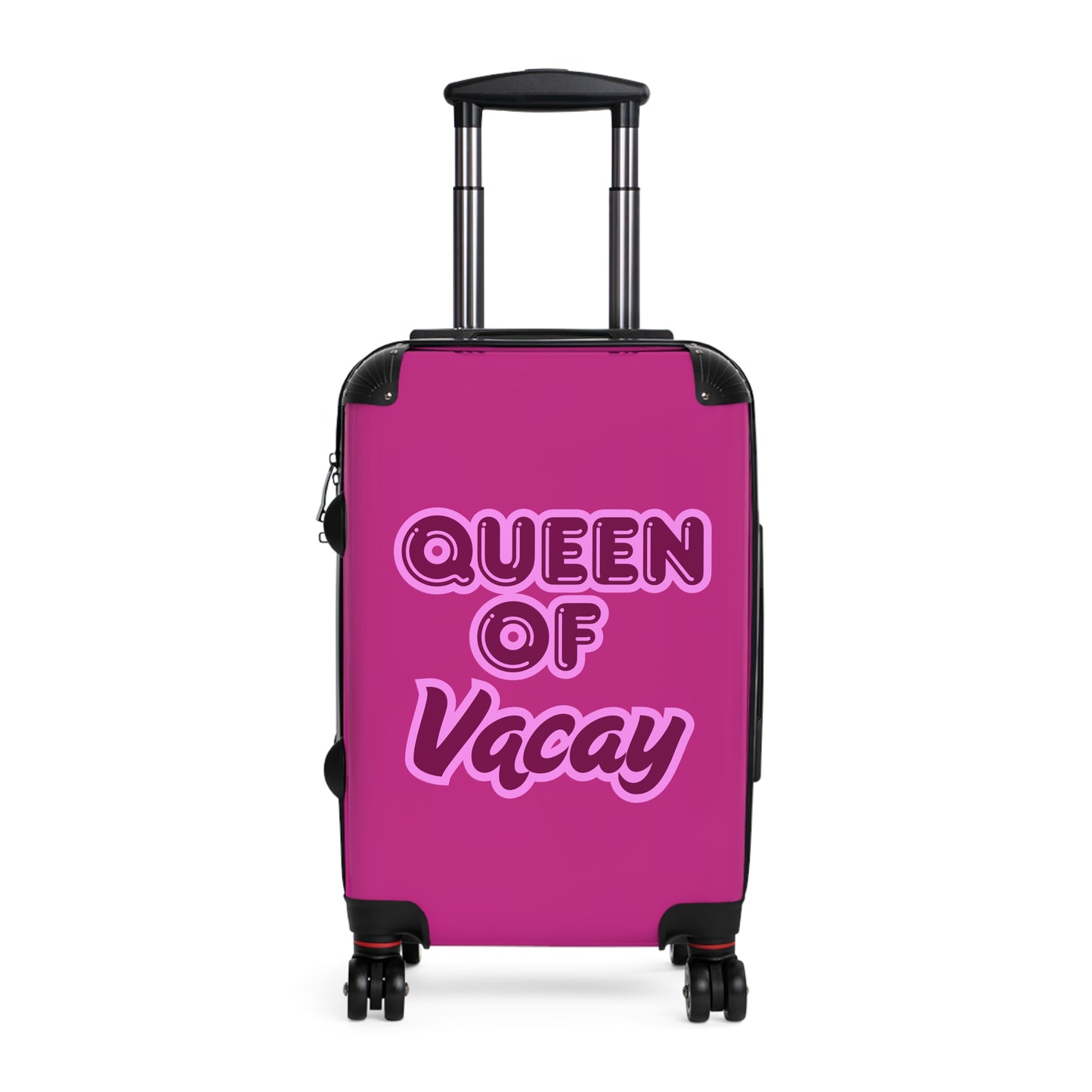 Pink Queen of Vacay Pink Suitcase - Stylish Travel Luggage for Female Travelers