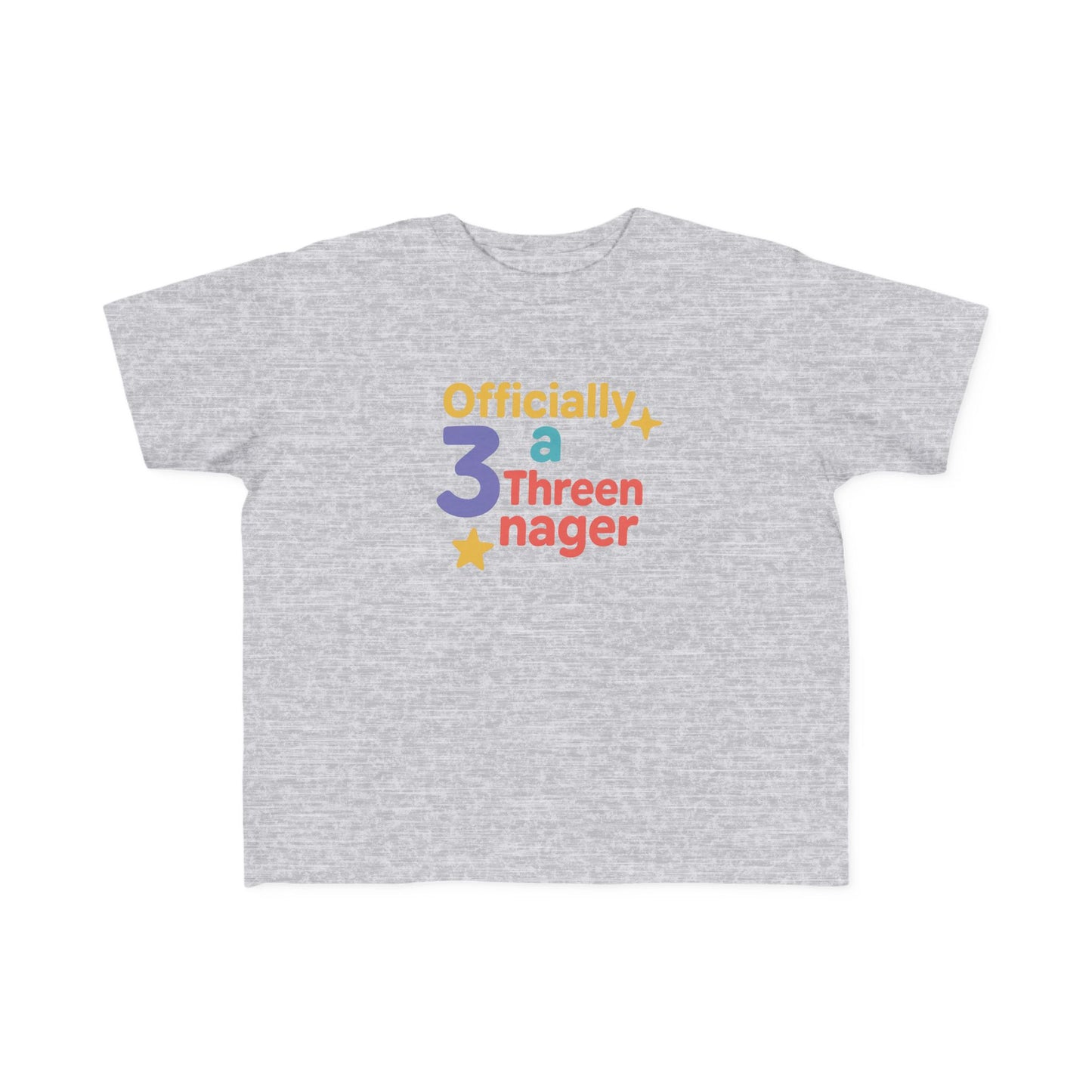 Officially 3 a Threenager Toddler Tee, Birthday Gift, Kids T-Shirt, Toddler Birthday Shirt, Funny Kids Apparel, Playful Toddler Wear