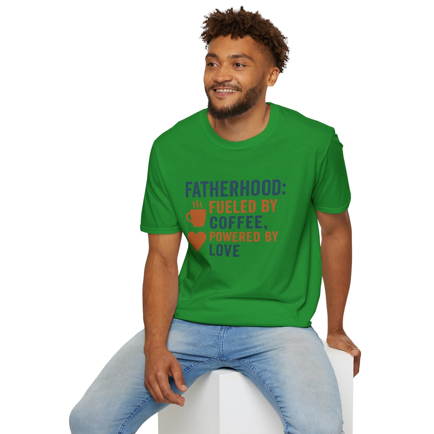 Fatherhood Coffee T-Shirt, Dad Shirt, Gift for Fathers, Unique Father's Day Tee, Casual Love Quote Tee