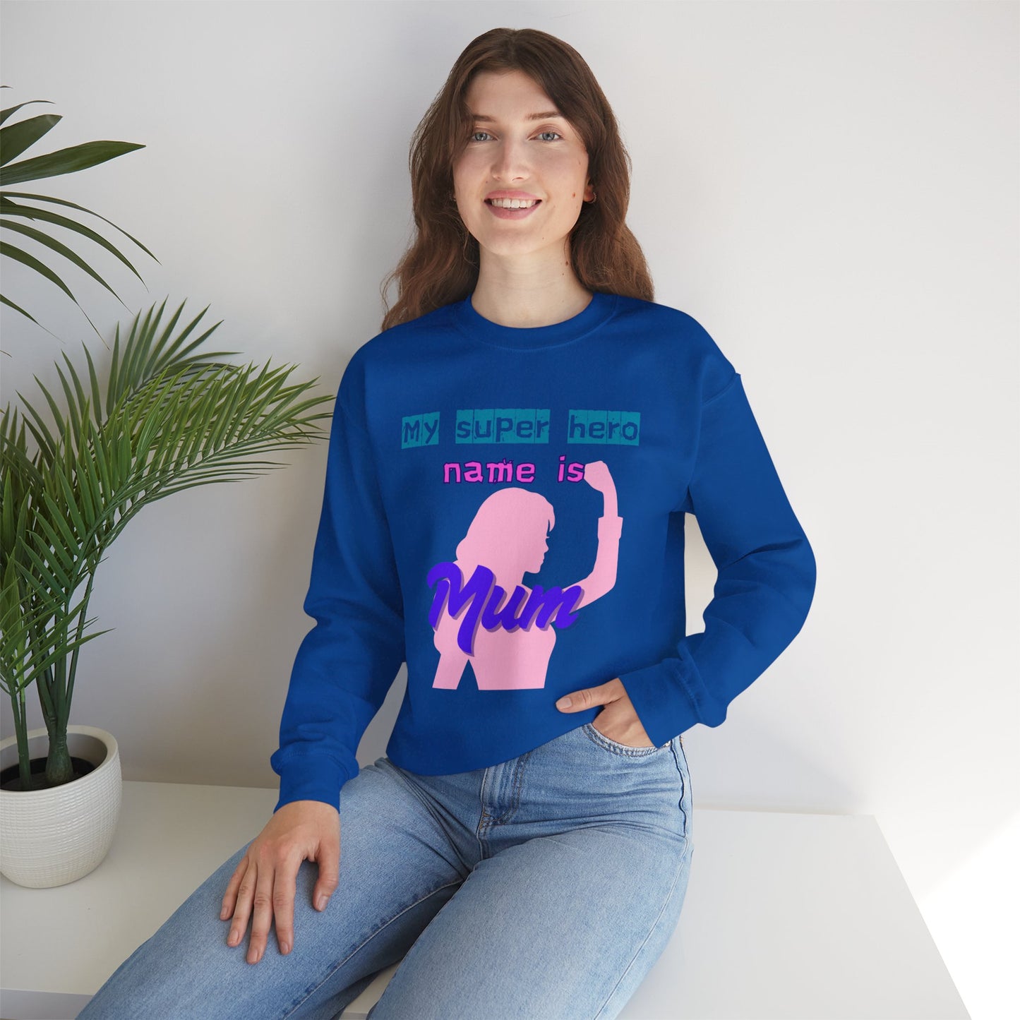 My Super Hero Mum Sweatshirt | Print on front and Back
